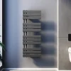 Sirhona Radiateur à eau chaude Salle de bain Sèche-serviettes 1000x400x62mm - Vertical -Gris