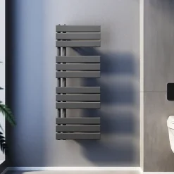 Sirhona Radiateur à eau chaude Salle de bain Sèche-serviettes 1000x400x62mm - Vertical -Gris