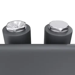Sirhona Radiateur à eau chaude Salle de bain Sèche-serviettes 1000x400x62mm - Vertical -Gris