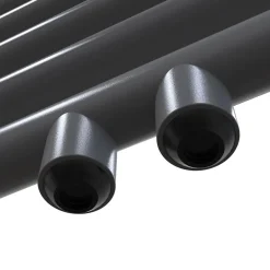 Sirhona Radiateur à eau chaude Salle de bain Sèche-serviettes 1800x500x30mm - Vertical -Gris