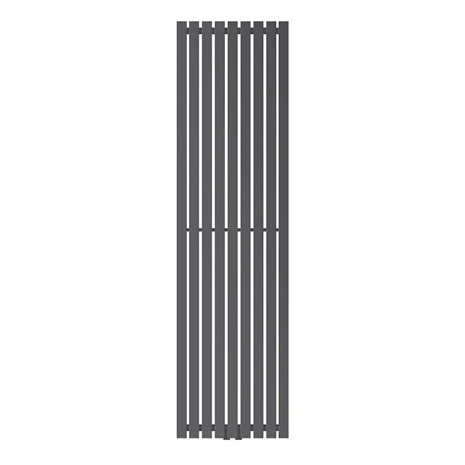 Luxebath Radiateur à Panneaux Design Stella, 1800 x 480 mm, Anthracite, avec Connexion Central, Plat, Vertical, Monocouche* Sèche-Serviettes Mixte