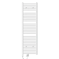 Luxebath Radiateur avec Élément Chauffant Électrique 1200W - 500 x 1800 mm - Blanc - Connexion Latéral