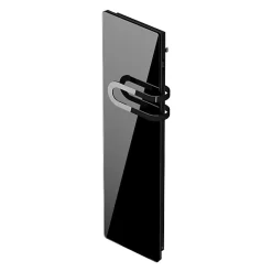 Intuis Radiateur connecté 700W + Soufferie 800W Verre massif Noir astrakan CAMPAVER BAINS Nativ - - K165125