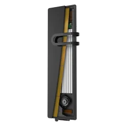 Intuis Radiateur connecté 700W + Soufferie 800W Verre massif Noir astrakan CAMPAVER BAINS Nativ - - K165125