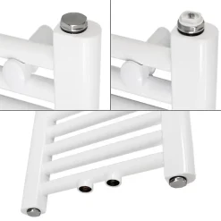 Luxebath Radiateur de Salle de Bain Design Sahara, 300 x 1800 mm, Blanc, Forme Droit* Sèche-Serviettes Mixte