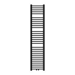 Luxebath Radiateur de Salle de Bain Design Sahara, 300 x 1800 mm, Noir Mat, Forme Droit* Sèche-Serviettes Mixte
