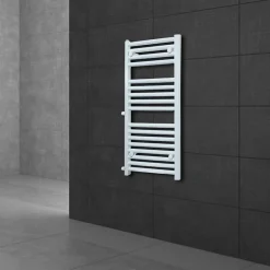 Luxebath Radiateur de Salle de Bain, 600 x 1200 mm, en Acier, Blanc, Forme Droite* Sèche-Serviettes Mixte