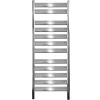 ECD Germany Radiateur de Salle de Bain Tharr 500 x 950 mm Chrome Radiateur Design Moderne