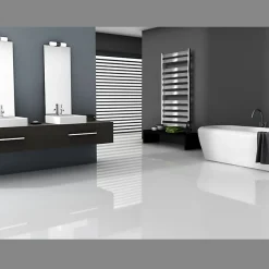 ECD Germany Radiateur de Salle de Bain Tharr 500 x 950 mm Chrome Radiateur Design Moderne