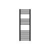 Luxebath Radiateur de Salle de Bain Design Sahara, 400 x 1200 mm, Noir Mat, Forme Droite* Sèche-Serviettes Mixte