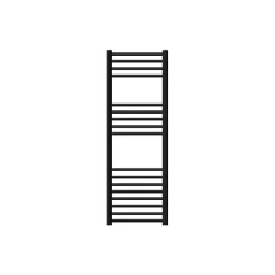 Luxebath Radiateur de Salle de Bain Design Sahara, 400 x 1200 mm, Noir Mat, Forme Droite* Sèche-Serviettes Mixte