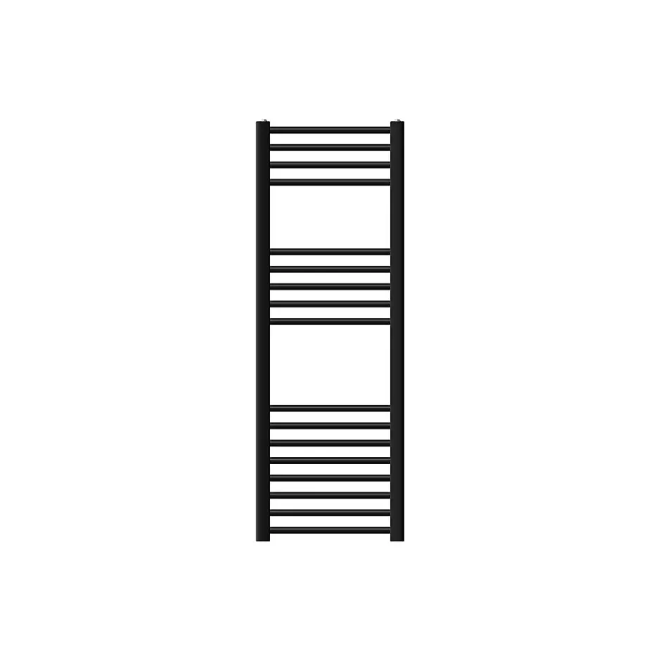 Luxebath Radiateur de Salle de Bain Design Sahara, 400x1200 mm, Noir Mat, Forme Courbé