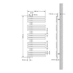 Luxebath Radiateur Design Radiateur Sèche Serviette Porte Serviette