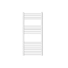 Luxebath Radiateur Design Sahara - 600 x 1200 mm - Blanc - avec Raccord Latéral 500 mm - Sèche-Serviettes Rénovation pour Salle de Bain* Sèche-Serviettes Mixte