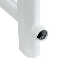 Luxebath Radiateur Design Sahara - 600 x 1200 mm - Blanc - avec Raccord Latéral 500 mm - Sèche-Serviettes Rénovation pour Salle de Bain* Sèche-Serviettes Mixte