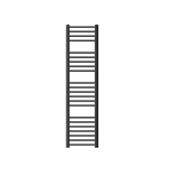 Luxebath Radiateur Design Sahara - 300 x 1400 mm - Anthracite - Connexion Latéral - Forme Droit - avec Kit de Montage Mural* Sèche-Serviettes Mixte