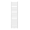 Luxebath Radiateur Design Sahara Non Electrique - 400 x 1800 mm - Blanc - Connexion Central - sans Kit de Raccordement - Forme Courbé