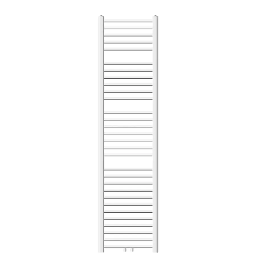 Luxebath Radiateur Design Sahara Non Electrique - 400 x 1800 mm - Blanc - Connexion Central - sans Kit de Raccordement - Forme Courbé