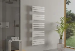 Bernstein Radiateur et sèche-serviettes design D16W, raccord gauche ou droite - blanc - 160x60cm, Sans kit de connexion* Sèche-Serviettes Mixte