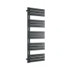 Bernstein Radiateur et sèche-serviettes design D16G gris anthracite, raccord gauche ou droite - 160x50cm, kit connexion chromé