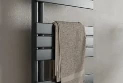 Bernstein Radiateur et sèche-serviettes design D16G gris anthracite, raccord gauche ou droite - 160x50cm, kit connexion chromé