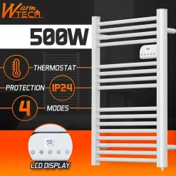 Warm Tech Radiateur sèche serviettes sans fluide 500W