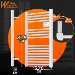 Warm Tech Radiateur sèche serviettes sans fluide 500W
