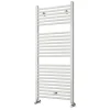 Kibath Radiateur sèche-serviettes circuit de chauffage 120 cm x 50 cm finition BLANC brillant en acier