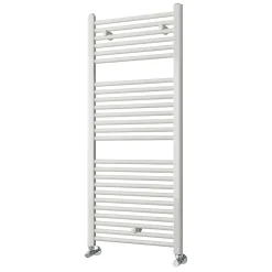 Kibath Radiateur sèche-serviettes circuit de chauffage 120 cm x 50 cm finition BLANC brillant en acier