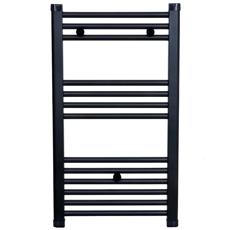 Stano Radiateur sèche-serviettes eau chaude CODA 80 x 50 cm noir mat