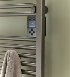 Atlantic Radiateur sèche-serviettes connecté Doris avec soufflerie étroit 1300W Anthracite - - 851287* Sèche-Serviettes Électrique|Sèche-Serviettes Soufflant