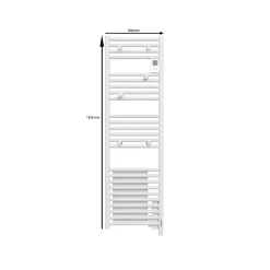 Atlantic Radiateur sèche-serviettes électrique DORIS Digital 1000W Blanc -