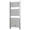 Kibath Radiateur sèche-serviettes circuit de chauffage 120 cm x 50 cm finition chrome poli en acier* Sèche-Serviettes Eau Chaude