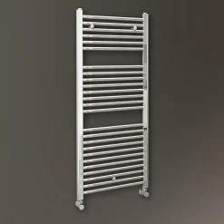 Kibath Radiateur sèche-serviettes circuit de chauffage 120 cm x 50 cm finition chrome poli en acier* Sèche-Serviettes Eau Chaude