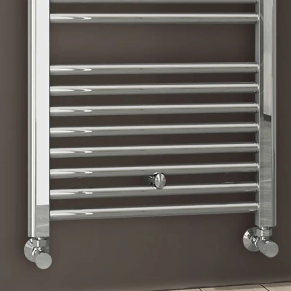 Kibath Radiateur sèche-serviettes circuit de chauffage 120 cm x 50 cm finition chrome poli en acier* Sèche-Serviettes Eau Chaude