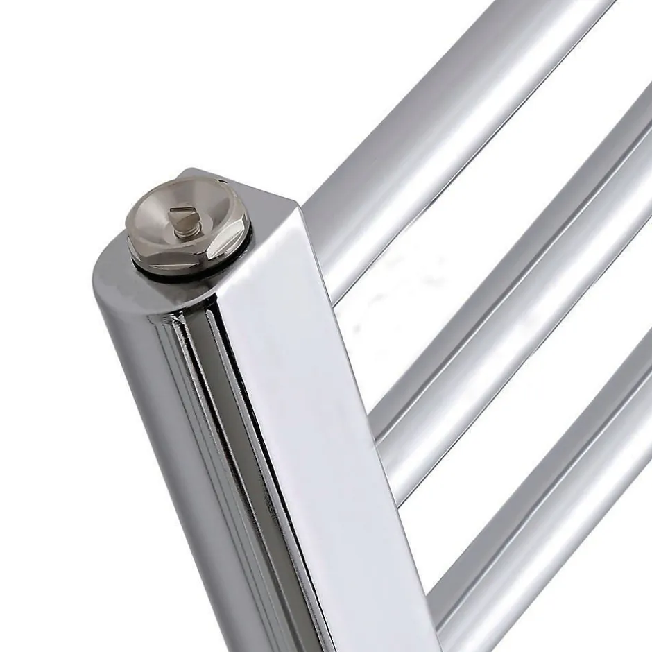 Kibath Radiateur sèche-serviettes circuit de chauffage 120 cm x 50 cm finition chrome poli en acier* Sèche-Serviettes Eau Chaude