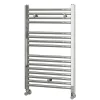 Kibath Radiateur sèche-serviettes circuit de chauffage 80 cm x 50 cm finition chrome poli en acier