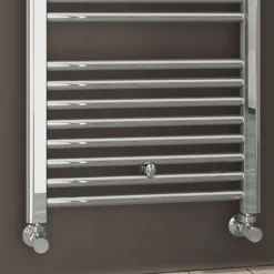 Kibath Radiateur sèche-serviettes circuit de chauffage 80 cm x 50 cm finition chrome poli en acier