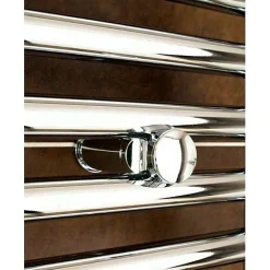 Kibath Radiateur sèche-serviettes circuit de chauffage 80 cm x 50 cm finition chrome poli en acier