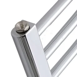 Kibath Radiateur sèche-serviettes circuit de chauffage 80 cm x 50 cm finition chrome poli en acier