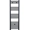 Stano Radiateur sèche-serviettes eau chaude CODA 120 x 40 cm noir mat* Sèche-Serviettes Eau Chaude