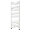 Kibath Radiateur sèche-serviettes circuit de chauffage 150 cm x 50 cm finition BLANC brillant en acier* Sèche-Serviettes Eau Chaude