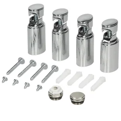 Luxebath Radiateur Sèche-Serviettes Sahara - 400 x 1200 mm - Chrome - Connexion Latéral - sans Kit de Raccordement* Sèche-Serviettes Mixte
