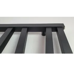 Stano Radiateur sèche-serviettes eau chaude design CYRKA 119 x 50 cm noir mat