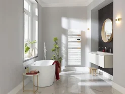 Thermor Radiateur sèche-serviettes ALLURE 3 Classique - Sèche-serviettes Allure 3 mat à droite avec soufflerie 1750W blanc satin* Sèche-Serviettes Soufflant