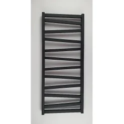 Stano Radiateur sèche-serviettes eau chaude design CYRKA 97 x 50 cm noir mat* Sèche-Serviettes Eau Chaude