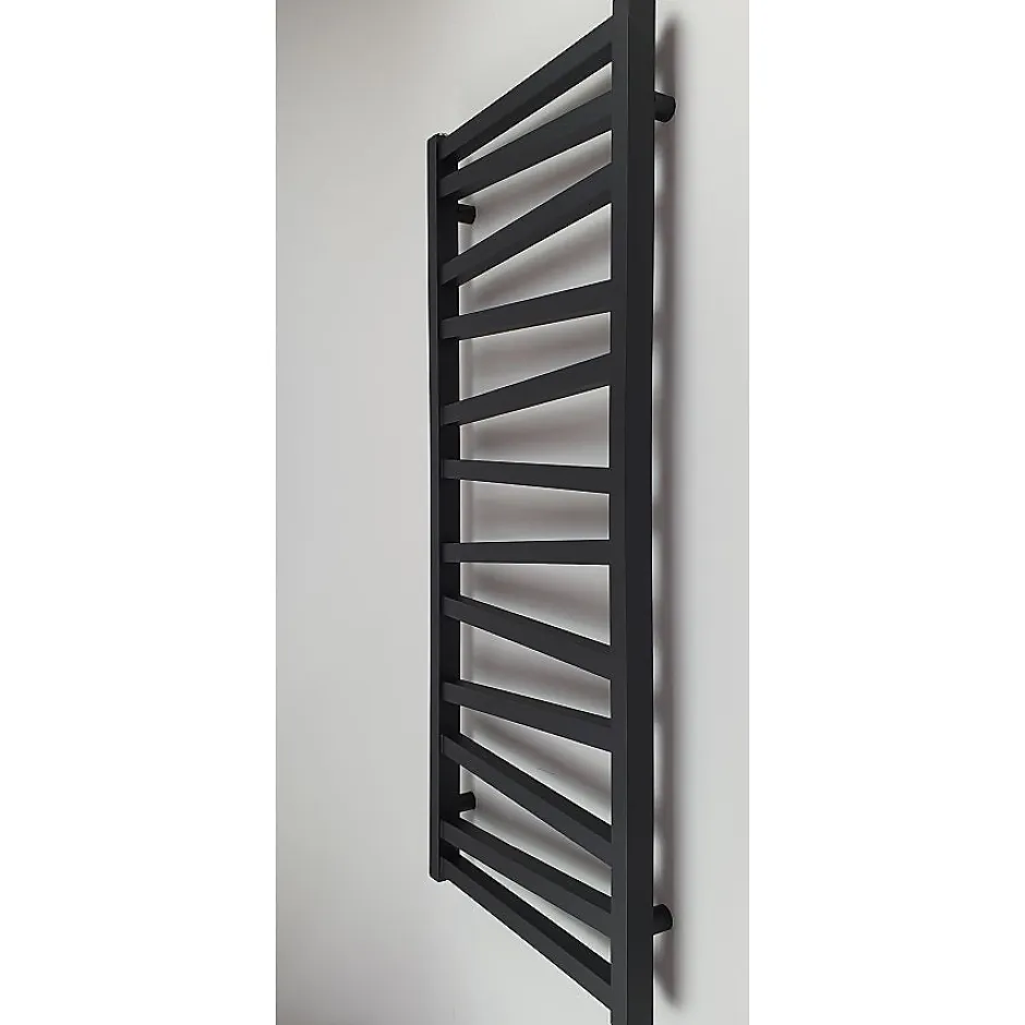 Stano Radiateur sèche-serviettes eau chaude design CYRKA 97 x 50 cm noir mat* Sèche-Serviettes Eau Chaude