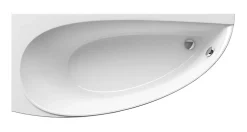 Ravak Avocado 160 x 75 cm Baignoire d'angle gain de place, orientation gauche en acrylique, sans pieds, blanc (CQ01000000)* Baignoire D'Angle