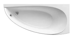 Ravak Avocado 160 x 75 cm Baignoire d'angle gain de place, orientation droite en acrylique, sans pieds, blanc (CH01000000)* Baignoire D'Angle