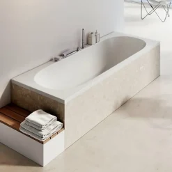 Ravak CITY SLIM Baignoire rectangulaire 180x80 cm en acrylique, sans pieds, blanc (C921300000)
